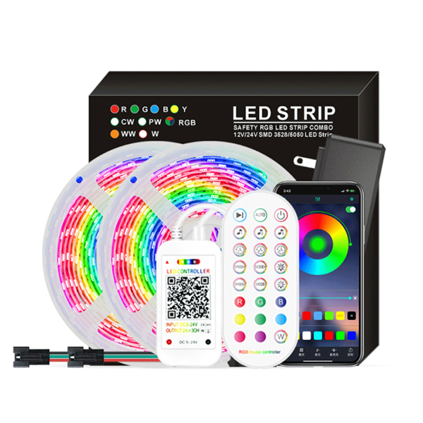 smart magic led light strip with 5050 app control RGB happy Horse Music colorful light bar led flexible strip light