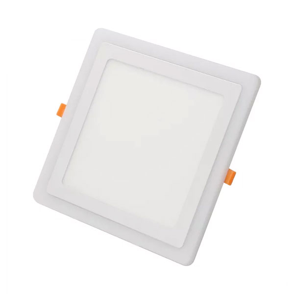 Led double color panel light embedded ceiling light square RGB ultra-thin panel light