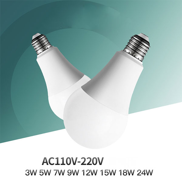  Energy saving bulb LED bulb light A60 bulb plastic coated aluminum bulb B22 bayonet E27 screw white light lED bulb factory  